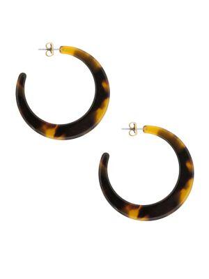 Lucky Brand Golden Hour Open Hoop Earrings