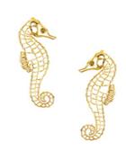Oscar De La Renta Seahorse Earrings