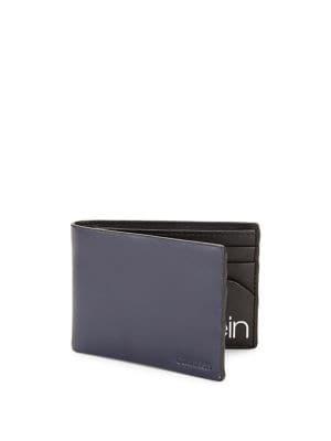 Calvin Klein Leather Slim Fold Wallet