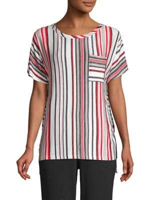 Jones New York Sea Striped Top