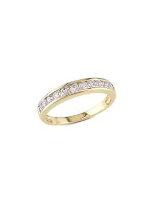 Sonatina Diamond Bridal 14k Yellow Gold And Channel Set Diamond Anniversary Band Ring