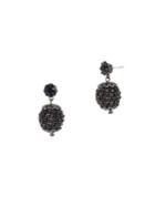 Miriam Haskell Montana Stone Fireball Drop Earrings