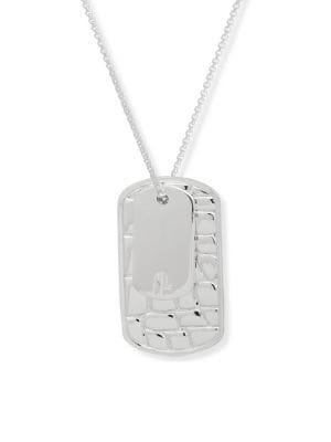 Ralph Lauren Embossed Dog Tag Necklace