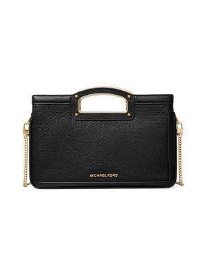 Michael Michael Kors Berkley Legacy Large Leather Clutch Crossbody