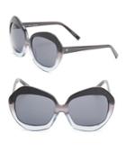 H Halston 55mm Oversized Sunglasses