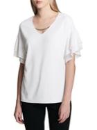 Calvin Klein Double-ruffle Blouse