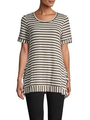 Context Striped Short-sleeve Top