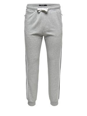 Only And Sons Striped Cotton Sweatpants