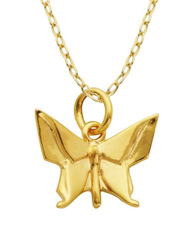 Lord & Taylor Origami Butterfly Pendant Necklace