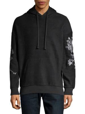 Jack & Jones Floral Embroidered Hoodie