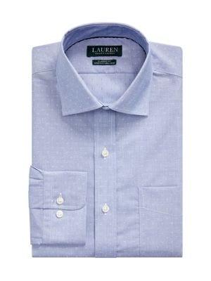 Lauren Ralph Lauren Classic-fit Printed Stretch Dress Shirt