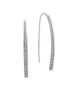 Givenchy Pave Crystal Bar Threader Earrings