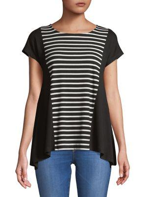 Jones New York Seamed Sharkbite Top