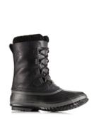 Sorel Caribou Shearling Trimmed Leather Winter Boots
