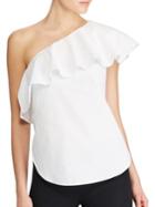 Lauren Ralph Lauren Kahsh Asymmetric Cotton Shirt