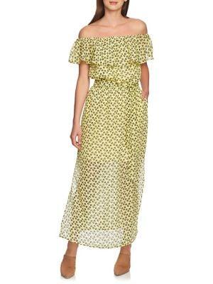 1.state Floral-print Maxi Dress