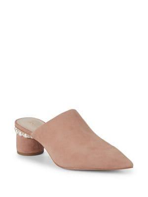 Lord & Taylor Dani Leather Point-toe Mules