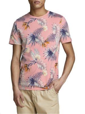 Jack & Jones Tropical Floral Crewneck T-shirt