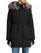 Bcbgeneration Sherpa Lined And Faux Fur Trimmed Hooded Parka