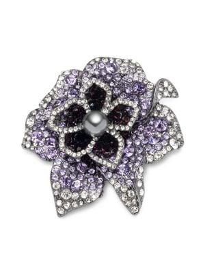 Anne Klein Embellishemd Floral Brooch