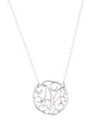 Lord & Taylor Sterling Silver N Initial Pendant Necklace