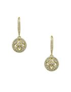 Lord & Taylor Cubic Zirconia And Goldtone Sterling Silver Drop Earrings