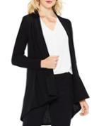 Vince Camuto Petite Long-sleeve Brushed Jersey Open Front Cardigan