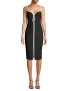 Likely Kamali Contrast Slit Slip Dress