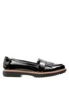 Clarks Raisie Theresa Patent Leather Kiltie Loafers
