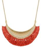 Lucky Brand Fringed Statement Necklace