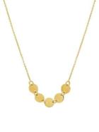 Lord & Taylor Disk 14k Yellow Gold Necklace