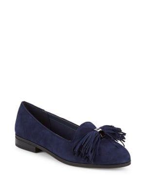Anne Klein Dixie Tassel Leather Loafers