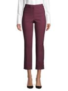 Ellen Tracy High-rise Slim-fit Cropped Trousers