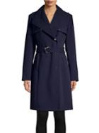 Calvin Klein Wide-lapel Belted Trenchcoat