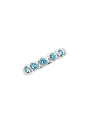 Effy 14k White Gold & London Blue Topaz Ring