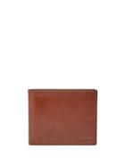 Fossil Hugh Rfid Flip Id Leather Bi-fold Wallet