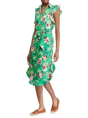 Lauren Ralph Lauren Petite Floral Ruffle Dress