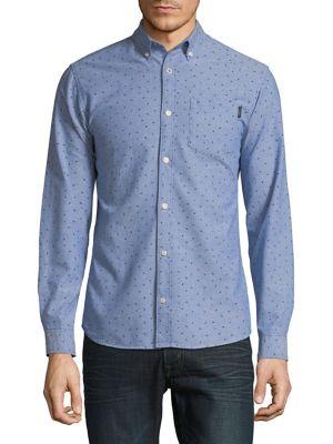 Jack & Jones Patterned Cotton Button-down Shirt