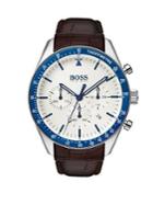 Hugo Boss Trophy Leather-strap Watch
