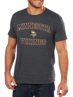 Majestic Minnesota Vikings Nfl Heart And Soul Iii Cotton Tee