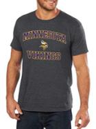 Majestic Minnesota Vikings Nfl Heart And Soul Iii Cotton Tee