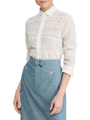 Polo Ralph Lauren Eyelet Poplin Shirt