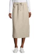 Eileen Fisher Petite Linen Midi Skirt