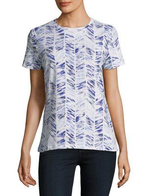 Lord & Taylor Printed Cotton Tee