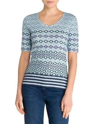 Olsen Color Love Printed Cotton Tee