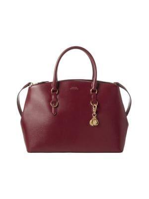 Lauren Ralph Lauren Textured Leather Satchel