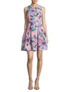 Vince Camuto Scuba Sleeveless Fit-and-flare Dress