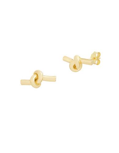 Lord & Taylor Goldtone Knotted Stud Earrings