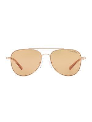 Michael Kors Entry 56mm Pilot Sunglasses