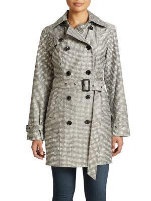 Michael Kors Double Breasted Belted Trench Coat